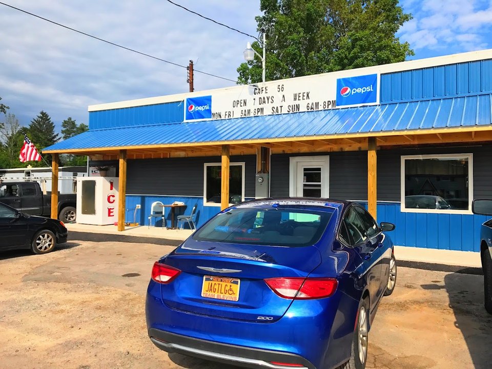 Front view of Cafe 56 on Main Street.